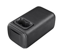 Universal Car Rear Seat Armrest 2 Row Console Box with Cup Holder Arm Rest Backseat Armrest Console Box Second Row Rear Central Armrest Box(Black-Single Pocket)