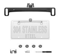 Universal Car Rear View Camera License Plate Bracket,Upgraded Full Stainless Steel Backup Camera Mount Dash Cam Mirror Camera Accessory Rear Camera Mount,Only Installation Holder for Back Up Camera