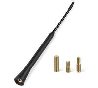 Universal Car Roof Aerial, Car Radio Antenna & Replacement Mast, AM/FM/DAB Signal Booster with M4 M5 M6 Connectors, 23cm/9 inch Long, Suitable for Saloons, SUVs, Vans & Motorhomes (Black)