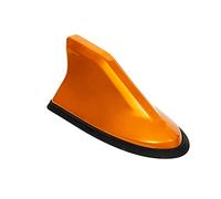 Universal Car Roof Shark Fin Antennas Car Antenna FM/AM Radio Signal Decor Aerials Replacement Part/Fit For Nissan/Fit For Qashqai (Color : Orange)
