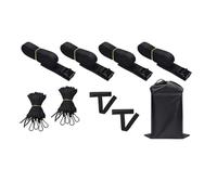 Universal car Roof Soft Rack Pads - Heavy Duty Kayak & Surfboard Carrier for Suvs and Sedans | 44-Inch Oxford Cloth Roof Rack With Tie Down Ropes & Straps | Portable Ŕoof Top Raćk for Paddle Boards, C