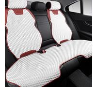 Universal Car Seat Covers for Honda CR-V,5-Seat Breathable and Comfortable Seat Cushions,Made of Ice Silk Cotton,Suitable for Split-Style Seats-Red