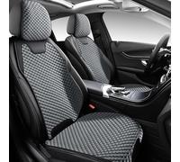 Universal Car Seat Covers for Jaguar F-PACE 2017-2026,5-Seat Breathable and Comfortable Seat Cushions,Made of Ice Silk Cotton,Suitable for Split-Style Seats-Gray