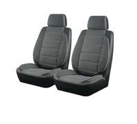 Universal Car Seat Covers Side Stereo Modeling Leather Fluff Car Seat Covers Fit For Most Car Accessories Interior(Gray 2 Seat)