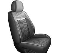 Universal Car Seat Covers Waterproof Leather Full Set, To Fit Most Cars, Side Airbag Compatible, Can Protect Front and Rear Seats, Wine Red