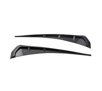 Universal Car Side Fender Spoiler Wind Knife Air Vent Decorative Side Wing Sticker For A3 A4 A5 A6(Glossy Black)
