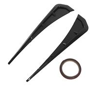 Universal Car Side Fenders Vent Cover Grilles, 2PCS ABS Car Fender Side Vents, Spoiler Body Decoration Cover, Intake Turbo Hood Self-adhesive Stickers Accessories for Most Cars