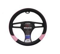 Universal Car Steering Wheel Cover 37-39 cm Pink Lady Black Pink Simoni Racing