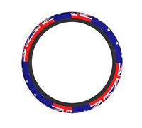 Universal Car Steering Wheel Cover â€“ Australian flag Print Elastic Fabric Sleeve, Breathable for Auto, Trucks, SUVs