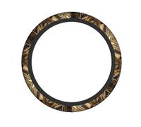 Universal Car Steering Wheel Cover â€“ Cool Steampunk Gears Full Print Elastic Fabric Sleeve for Auto, Trucks, SUV, ATV, and More