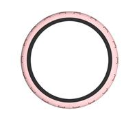 Universal Car Steering Wheel Cover – Cute Pig Full Print Elastic Fabric Sleeve, Breathable for Auto, Trucks, SUV