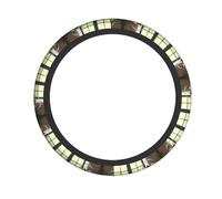 Universal Car Steering Wheel Cover – Fabric Sleeve for Trucks, SUVs, and Cars – Afternoon Tea Full Print Design