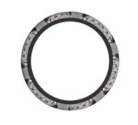 Universal Car Steering Wheel Cover – Fabric Sleeve for Trucks, SUVs, and Cars – Butterfly High Heel Full Print Design
