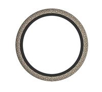Universal Car Steering Wheel Cover â€“ Leopard Print Full Print Elastic Fabric Sleeve for Auto, Trucks, SUV, ATV, and More
