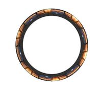 Universal Car Steering Wheel Cover - Airplane cockpit Full Print Elastic Fabric Sleeve, Breathable for Auto, Trucks, SUV
