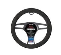 Universal Car Steering Wheel Cover Beehive Soft Sil Black Diameter 37-39cm