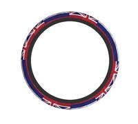 Universal Car Steering Wheel Cover - Flag of Hawaii American Full Print Elastic Fabric Sleeve, Breathable for Auto, Trucks, SUV