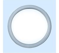 Universal Car Steering Wheel Protective Cover Style 38cm Type O D Anti-Slip Leather Car Steering Wheel Cover(O-light blue)