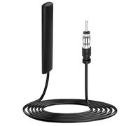 Universal Car Stereo Antenna, Adhesive Mount on Windshield, AM/FM Antenna Radio DIN Vehicle Hidden Adhesive Mount, Compatible with Stereo Head Units HD Radio Receiver Tuner