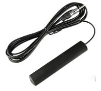 Universal Car Stereo Antenna, FM Hidden Windshield Adhesive Mount Antenna with DIN Plug, 5m Extension Cable Compatible with Stereo Head Unit, HD Radio Receiver for Car, Truck, SUV