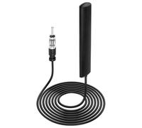 Universal Car Stereo Antenna for AM/FM HD Radio, Hidden Adhesive Mount Windshield DIN Vehicle Aerial with 3M Cable, Enhanced Signal Reception & Noise Reduction, Compatible with Stereo Head Units Tuner