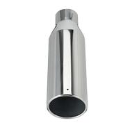 Universal Car Straight Exhaust Tip 2.5 Inlet 4 Inch Outlet 12 Inch Length Stainless Steel Muffler Tip For Tailpipe Car Exhaust Pipe Tailpipe