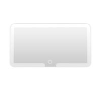 Universal Car Sun Visor Vanity with Rechargeable Dimmable LED Lights and Three Adjustable Modes (WH2, 12.7X23.5cm)