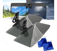 Universal Car Sun Visor with Polarized Glare Protection Polarized Sun Visor Extender Car Visor Extender Sun Blocker Anti Glare Sun Visor Extender Attachment for Car Windshield Visor (2PCS)