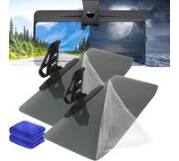 Universal Car Sun Visor with Polarized Glare Protection, Polarized Sun Visor Extender for Car,Car Visor Extender Sun Blocker,Anti Glare Sun Visor Extender Attachment for Car Windshield Visor (2pc)