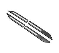 Universal Car SUV Body Front Door Side Fender Trim Emblem Sticker Cover Badge Strip Stripe Decal Decor Black&Silver Side Skirt Cars Protector