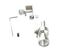 Universal Car Turbo Sound Whistle Muffler Exhaust Pipe 18mm(S) Fake Blow-off Valve Simulator Auto Accessories(SILVER)