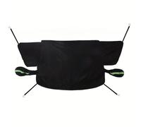 Universal Car Windshield Cover, All-Season Protection, Black, with Reflective Strip, 6 Elastic Bands, for Cars and SUVs