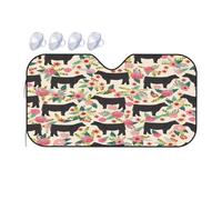 Universal Car Windshield Sun Shade For All Vehicles, Automotive Sun Visor, Cattle Farm Sanctuary Car Windshield Sunshade, UV Protection Portable Sunscreen For Front Windscreen Cover, 130x70 cm