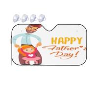 Universal Car Windshield Sun Shade For All Vehicles, Automotive Sun Visor, Fathers Day By Daughter Car Windshield Sunshade, UV Protection Portable Sunscreen For Front Windscreen Cover, 140x76 cm