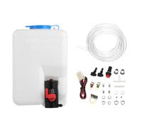 Universal Car Windshield Washer Pump Kit with Pump Jet Button Switch