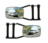 Universal Caravan Towing Mirror 2Pcs for Broader View in Traffic 190x120mm with Folding Mechanism
