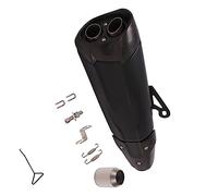 Universal Carbon Fiber 51mm Motorcycle Double Holes Exhaust Pipe Escape Modified Muffler For BMW F750GS F850GS S1000RR