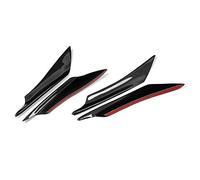 Universal Carbon Fiber Style Car Front Bumper Canards Splitter Fins for Car Styling and Wind Increase, 4Pcs Bumper Deflector for Car Enthusiasts