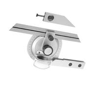 Universal Carbon Steel Bevel Protractor for Accurate Angle Measurement with Magnifying Glass, Ideal for Machinists and Engineers