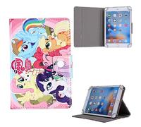Universal Cartoon Disney Cartoon & Famous Characters Case for Children kids Boys girls for Stand Folio Case for 9" 10"10.1" Tablet 9/9.7/10 / 10.1 Inch Tablet Case Cover (Pink Pony Horse)