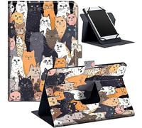 Universal Case for 10.5-11.5 Inch Tablet, Fit for Fire Max 11 2023, Stand Folio Protective Cover With Multiple Viewing Angles, Cat
