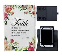 Universal Case for 10.6 inch 11 inch Tablet,Universal Case for 10.6-11 Inch Tablet,Slim PU Leather Stand Folio Shell Cover with 360 Degree Rotatable Kickstand Viewing,1-37 Bible Verse Christian