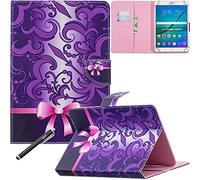 Universal Case for 6.5-7.5'' Tablet, Newshine Colorful Wallet Stand Cover for 7.0'' Samsung Galaxy Tablet, Amazon Kindle Fire 7/HDX 7 and Other Around 7 Inch Models - Bowknot Gift