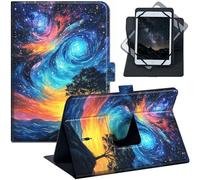 Universal Case for 7 inch 8 inch Tablet with Stand, PU Leather Folio Cover, Compatible with Fire HD 8, iPad mini 7/6, Galaxy Tab A9, Lenovo Tab M9, Vast Sky