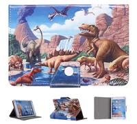 Universal Case for 9.6 to 10.5 Inch Tablet, stand up cover For Huawei Mediapad T5 10.1, Samsung Tab A7/A8, Tab S6 Lite 10.4, iPad 9.7/10.2,Lenovo Tab M10, Fire HD 10 (Dinosaurs)