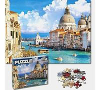 Universal Castle 1000 Pieces Jigsaw Puzzles Age 12+ for Adults Landscape Panorama Italy Sense Photo Classic Impossible Puzzle Toys (Basilica, Venice Italy)