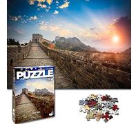 Universal Castle 1500 Pieces Jigsaw Puzzles for Adults & Kids Landscape Asia Landmark Photo XXL Impossible Difficult Puzzle Board - Great Wall, China