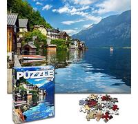 Universal Castle 1500 Pieces Jigsaw Puzzles for Adults Landscape Europe Landmark Photo XXL Impossible Difficult Puzzle Board toys - Hallstatt Austria