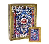 Universal Castle 300 Pieces Puzzle for Adults,Impossible Hard Difficult Challenging Puzzles for Adults, Colorful Mosaic Jigsaw with Optional Decorative Gem Stickers (Luna)