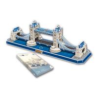 Universal Castle 3D Puzzles Large Architecture Fun DIY Building Model Craft Kit Education Toy for Adult and Kids Home Decoration Gift (Tower Bridge 67 Pieces)